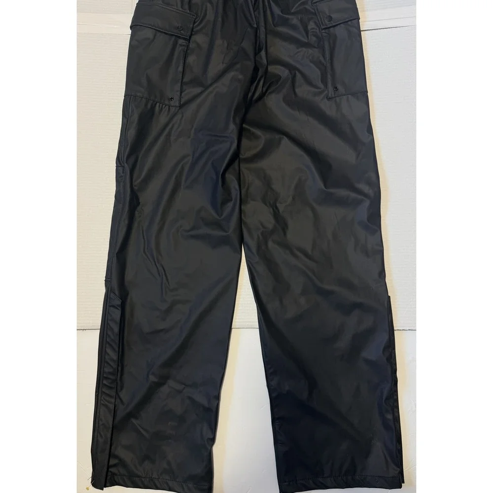 CATERPILLAR Longshore Bib - Men's Black Waterproof Windproof Overalls - L/34 NWT